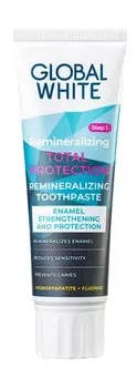 Реминерализирующая зубная паста Global White Remineralizing Total Protection Toothpaste