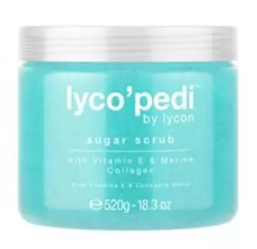 Сахарный скраб для ног с витамином E и морским коллагеном Lycon Lyco'pedi Sugar Scrub