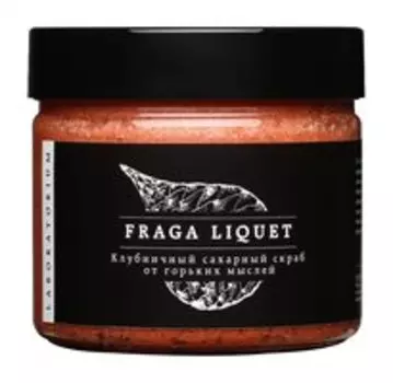 Сахарный скраб для тела с маслом касторки и персика Laboratorium Fraga Liquet