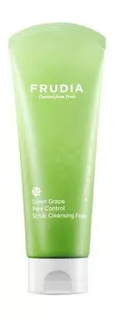 Себорегулирующая скраб-пенка для умывания с экстрактом винограда Frudia Green Grape Pore Control Scrub Cleansing Foam