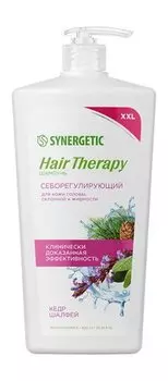 Себорегулирующий шампунь для жирной кожи с экстрактами кедра и шалфея Synergetic Hair Therapy Себорегулирующий шампунь Кедр Шалфей