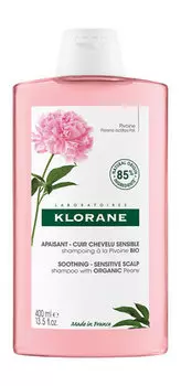 Шампунь для чувствительной кожи головы экстрактом пиона Klorane Soothing Shampoo with Organic Peony