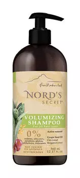 Шампунь для объема волос с маслом кедрового дерева и экстрактом овса Nord's Secret Volumizing Shampoo Oat and Bergamot Extract Oil