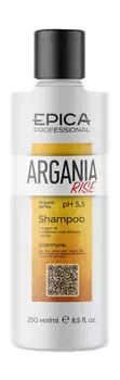Шампунь для придания блеска с маслом арганы Epica Professional Argania Rise Organic Shampoo