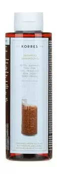 Шампунь для редких и тонких волос с протеинами риса и липой Korres Rice Proteins and Linden Shampoo
