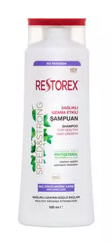 Шампунь для роста здоровых волос против выпадения с фитостеролом Restorex Shampoo For Healthy Hair Growth Dry and Damaged Hair