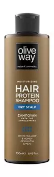 Шампунь для сухой кожи головы с экстрактами коры белой ивой и меда Oliveway Moisturizing Hair Protein Shampoo