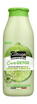 Шампунь для жирных волос с растительным кератином и экстрактом лайма Cottage Cure Detox Plant-Based Keratin and Organic Lime Extract Shampoo