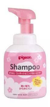 Шампунь-пенка 2-в-1 для детей с 18 месяцев Pigeon Shampoo