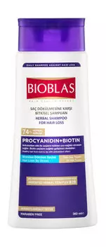 Шампунь против выпадения волос с процианидином и биотином Bioblas Procyanidin + Biotin Anti-Hair Loss Anti-Stress Shampoo