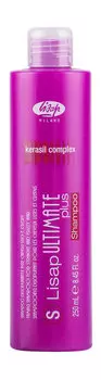 Шампунь с разглаживающим действием для гладких и вьющихся волос Lisap Milano S-Lisap Ultimate Plus Taming Shampoo for Straight and Curly Hair