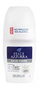 Шариковый дезодорант-антиперспирант с белым чаем Felce Azzurra Deo Roll On Skin Care