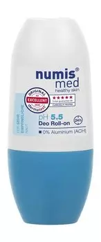 Шариковый дезодорант-антиперспирант с пантенолом Numis Med pH 5.5 Deo Roll-on