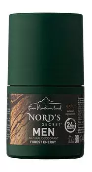 Шариковый дезодорант с древесным ароматом Nord's Secret Men Forest Energy Natural Deodorant