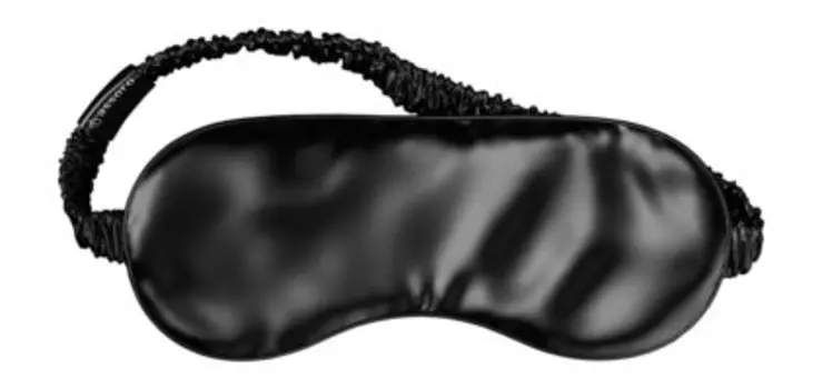 Шелковая маска для сна Assoro Маска для сна Черный