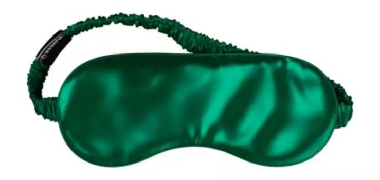 Шелковая маска для сна Assoro Маска для сна Изумруд