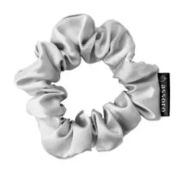 Шелковая резинка для волос 3 см Assoro Резинка для волос M Серебро