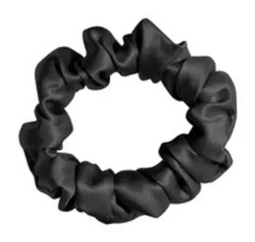 Шелковая резинка для волос Ayris Silk Резинка Средняя Глубокий чёрный