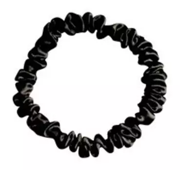 Шелковая резинка для волос Ayris Silk Резинка Узкая Глубокий чёрный