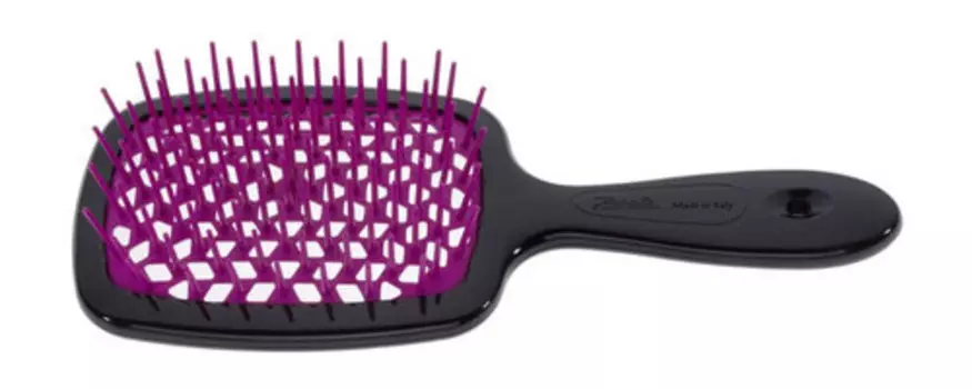 Щетка для волос Janeke Superbrush The Original Italian Patent Black Purple