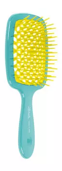 Щетка для волос Janeke Superbrush Turquoise and Yellow