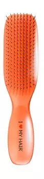 Щетка-расческа для волос с глянцевым покрытием I Love My Hair Spider Classic 1501 M Коралловая