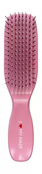 Щетка-расческа для волос с глянцевым покрытием I Love My Hair Spider Classic 1503 S Розовая