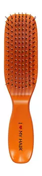 Щетка-расческа для волос с глянцевым покрытием I Love My Hair Spider Classic 1503 S Оранжевая