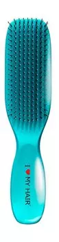 Щетка-расческа для волос с глянцевым покрытием I Love My Hair Spider Soft 1501 M Бирюзовая