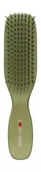 Щетка-расческа для волос с матовым покрытием I Love My Hair Spider Soft 1503 S Зеленая