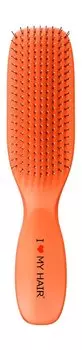 Щетка-расческа для волос с матовым покрытием I Love My Hair Spider Soft 1501 М Коралловая