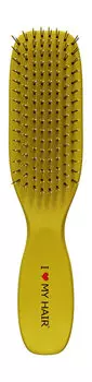Щетка-расческа для волос с матовым покрытием I Love My Hair Spider Soft 1503 S Желтая