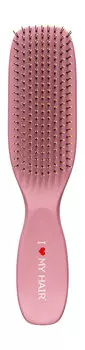 Щетка-расческа для волос с матовым покрытием I Love My Hair Spider Soft 1501 M Розовая