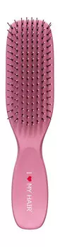 Щетка-расческа для волос с матовым покрытием I Love My Hair Spider Soft 1503 S Розовая