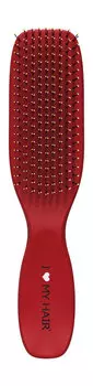 Щетка-расческа для волос с матовым покрытием I Love My Hair Spider Soft 1501 M Красная