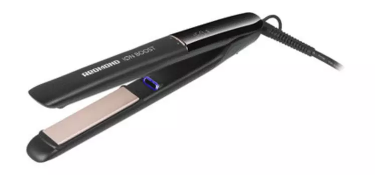 Шипцы-выпрямитель для волос с керамико-турмалиновыми пластинами Redmond Выпрямитель для волос HS1716 Черный