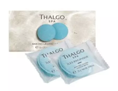 Шипучие таблетки для ванны с ароматом монои Thalgo Iles Pacifique Lagoon Bath