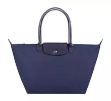 Складная сумка из нейлона и кожи с длинными ручками Ronda Foldable Bag F19593-1с Size M