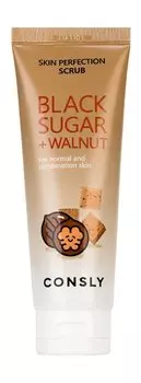 Скраб для лица с черным сахаром и экстрактом грецкого ореха Consly Black Sugar & Walnut Skin Perfection Scrub
