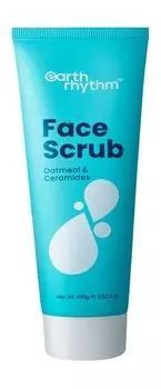 Скраб для лица с овсянкой и керамидами Earth Rhythm Oatmeal & Ceramides Face Scrub