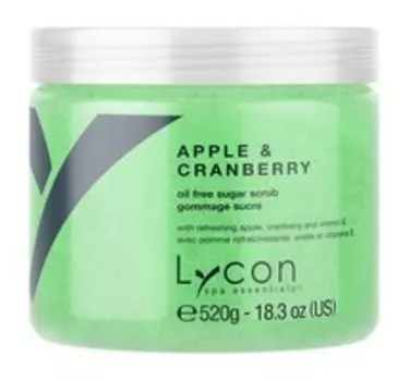 Скраб для тела с яблоком и клюквой Lycon Apple & Cranberry Sugar Scrub