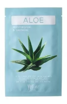 Смягчающая и увлажняющая тканевая маска для лица с экстрактом алоэ YU-R Me Aloe Sheet Mask