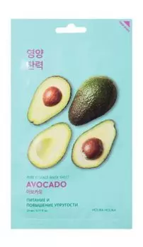 Смягчающая тканевая маска для лица Holika Holika Pure Essence Mask Sheet Avocado