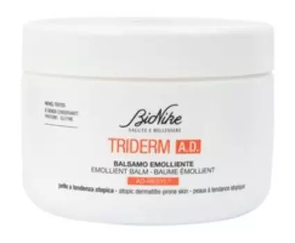 Смягчающий бальзам для атопичной кожи лица и тела BioNike Triderm A.D. Emollient Balm