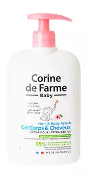 Смягчающий гель для тела и волос с миндалем Corine de Farme Hair & Body Wash Extra-Gentle