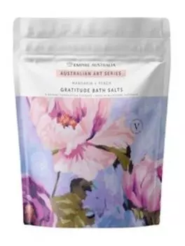 Соль для ванны с маслами мандарина и персика Empire Australia Australian Art Series Mandarin + Peach Gratitude Bath Salts