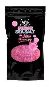Соль-шиммер для ванны с ароматом бабл гам MonoLove Bio Bubble Yummy Shine Sea Salt