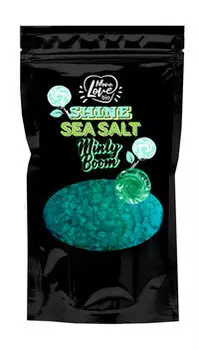 Соль-шиммер для ванны с ароматом мятной жвачки MonoLove Bio Minty Boom Shine Sea Salt