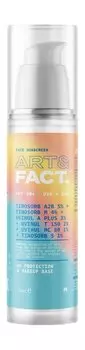 Солнцезащитная эмульсия для лица и области вокруг глаз с химическими фильтрами Art&Fact. UV Protection and Make Up Base Face Sunscreen SPF 40+