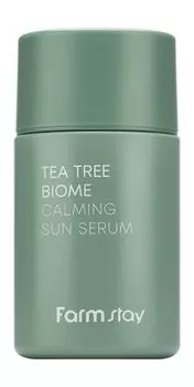 Солнцезащитная увлажняющая сыворотка для лица с экстрактом чайного дерева FarmStay Tea Tree Biome Calming Sun Serum